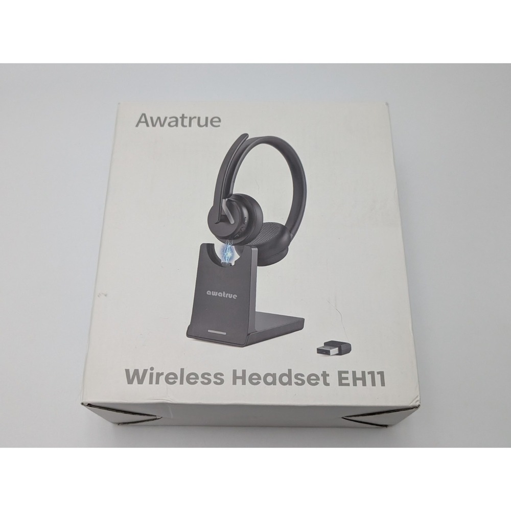 Awatrue Wireless‎ Headset EH11 For PC. Bluetooth Ai Noise Cancellation